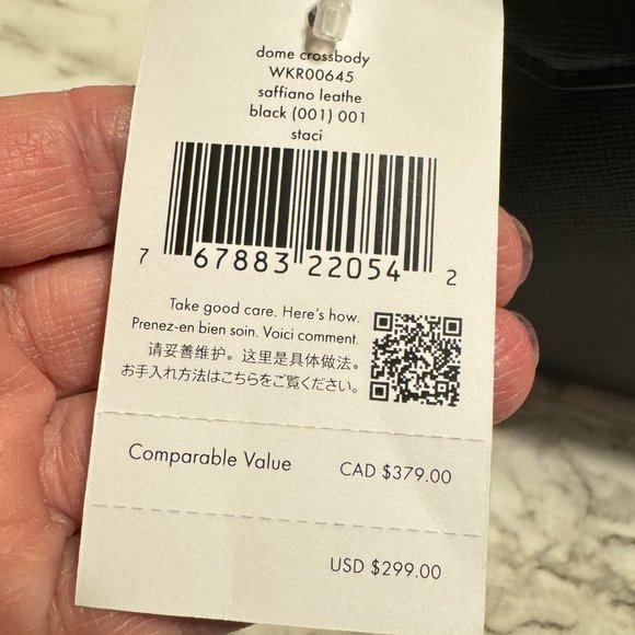 KATE SPADE Staci Dome Crossbody NWT Black Saffiano Leather - Picture 7 of 15